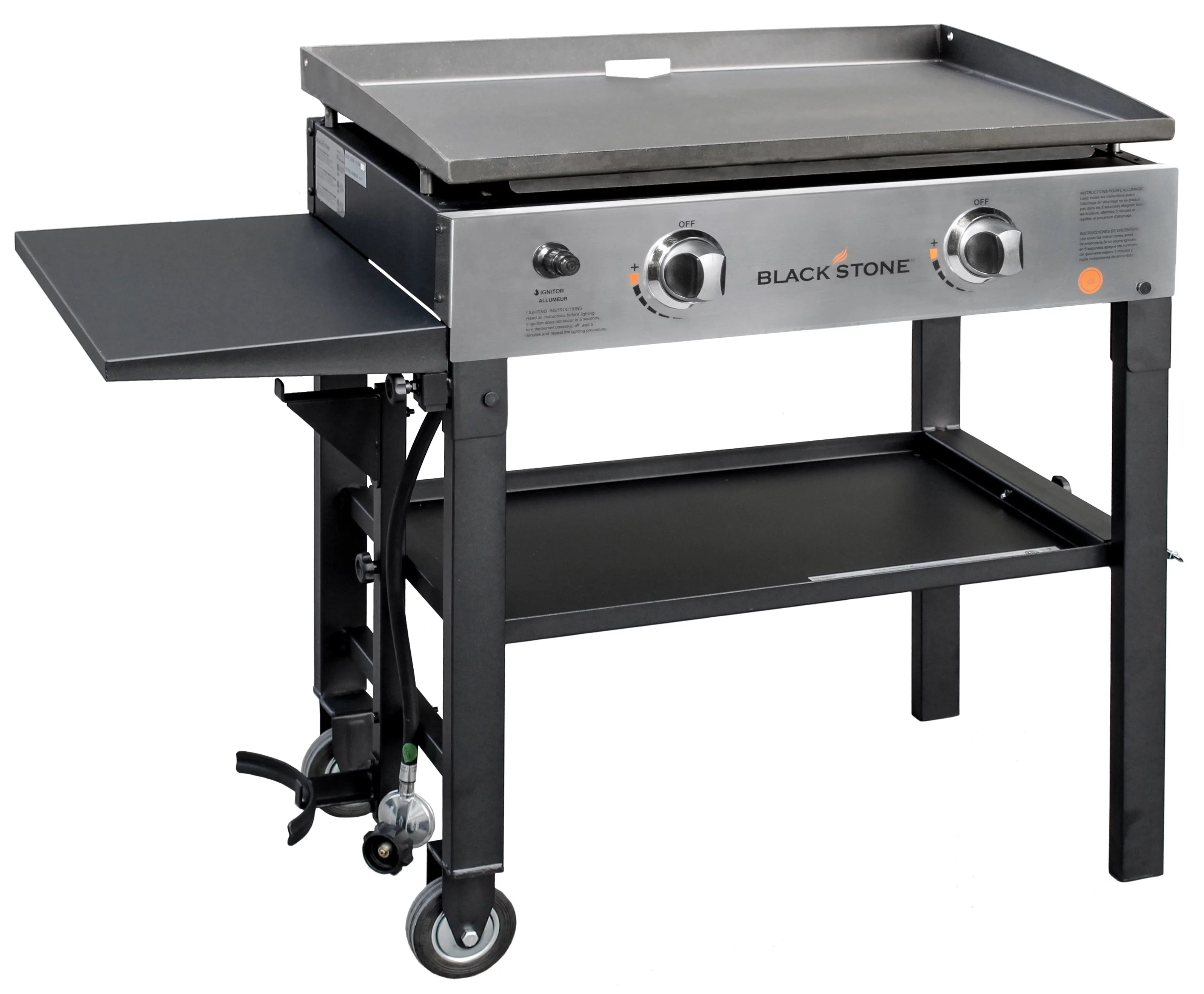 Blackstone 2-Burner 28" Griddle Cooking Station with Stainless Steel