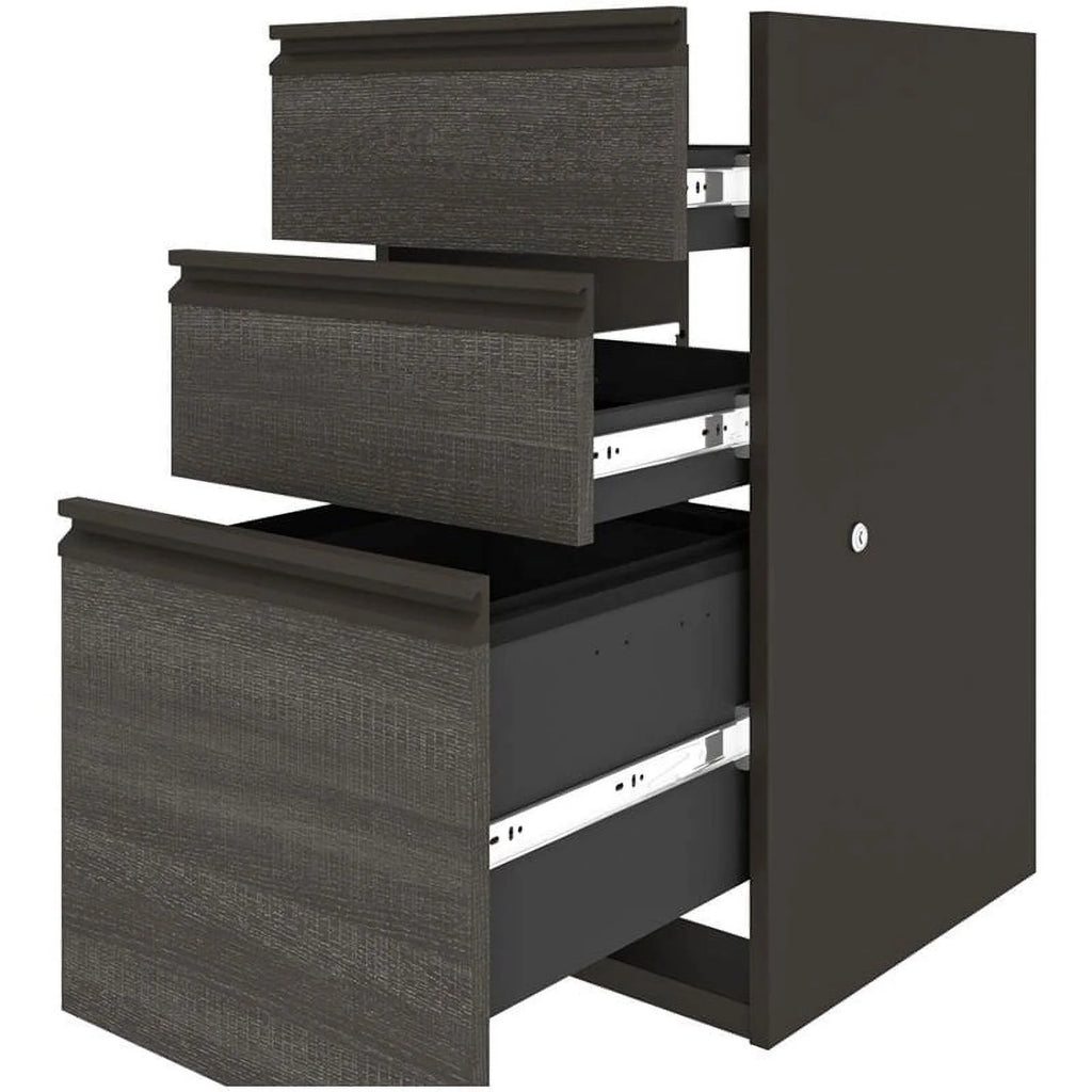 L Shaped Computer Desk with Hutch Q9139