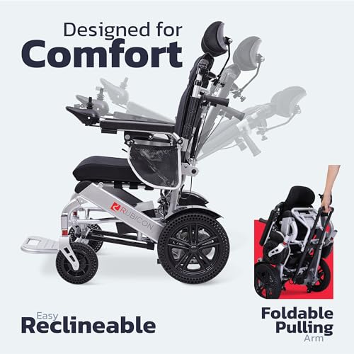 Reclining Foldable Electric Wheelchair for Adults with 25 Mile Range E45847