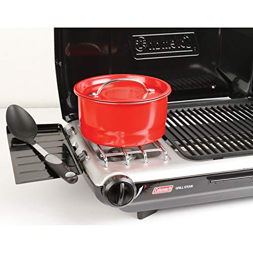 Tabletop 2-in-1 Camping Grill/Stove, 2-Burner Propane, 20,000 BTU E89619