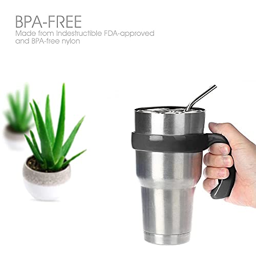 Tumbler Handle for 30oz Rambler Cup, Anti Slip Travel Mug Grip S215