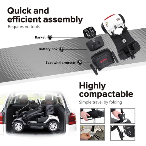 Compact 4-Wheel Mobility Scooter for Seniors and Adults I17996