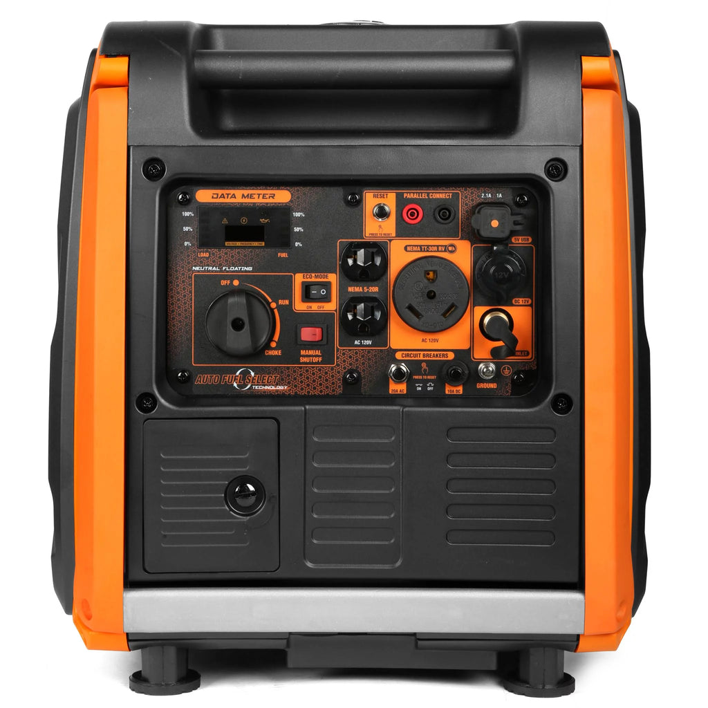 4500-Watt Dual Fuel Portable Inverter Generator with Fuel Shut-Off S31520