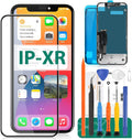 for iPhone XR Screen Replacement for iPhone XR Screen Replacement LCD for iPhone XR Digitizer Sensor Glass A1984 LCD Assembly Kits A2105, A2107, A2108, A2106(Incell,Black)