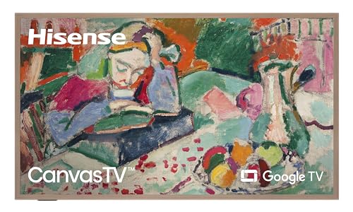 Hisense 65-Inch Class QLED 4K S7N CanvasTV? Series Dolby Vision HDR Google Smart TV (65S7N, 2024 Model) - Art Mode, Anti-Glare Panel, Hi-Matte Display, Frame & UltraSlim Wall Mount Included, 144Hz