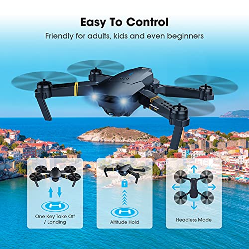 Foldable Camera Drone for Adults Kids, 1080P FPV, 2 Batteries J186818