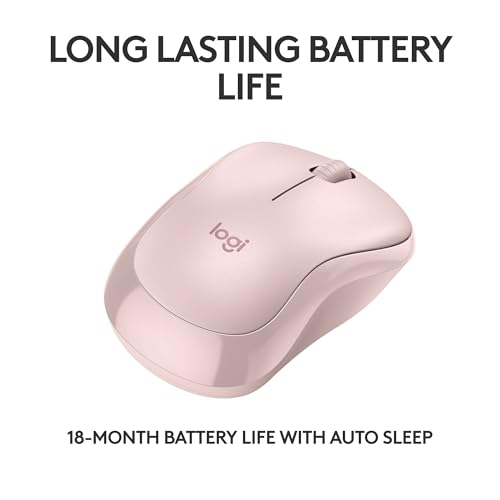 Wireless Mouse, 2.4GHz with USB Receiver, 12-Month Battery Life O87248