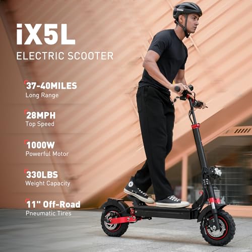 Electric Scooter for Adults, 28 MPH Top Speed, 40 Miles Range, Foldable R70187