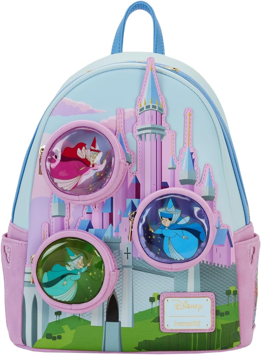 Loungefly Disney Sleeping Beauty Stained Glass Castle Mini Backpack