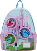 Loungefly Disney Sleeping Beauty Stained Glass Castle Mini Backpack