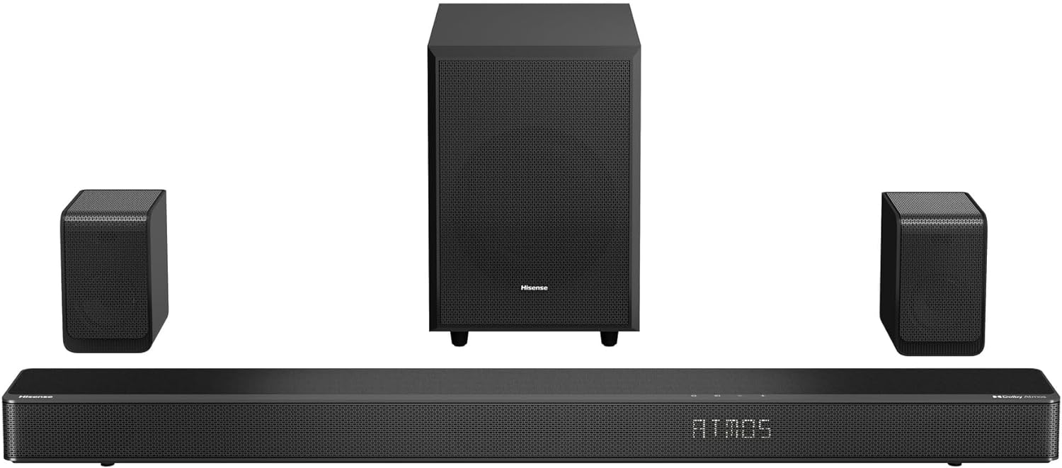 5.1.2ch 420W Soundbar with Wireless Subwoofer and Rear Speakers R32146