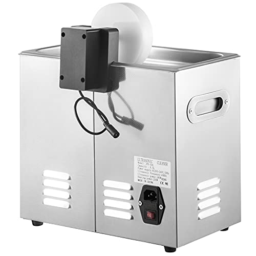 Ultrasonic Vinyl Record Cleaner 6L 40kHz Stainless Steel Tank L78525