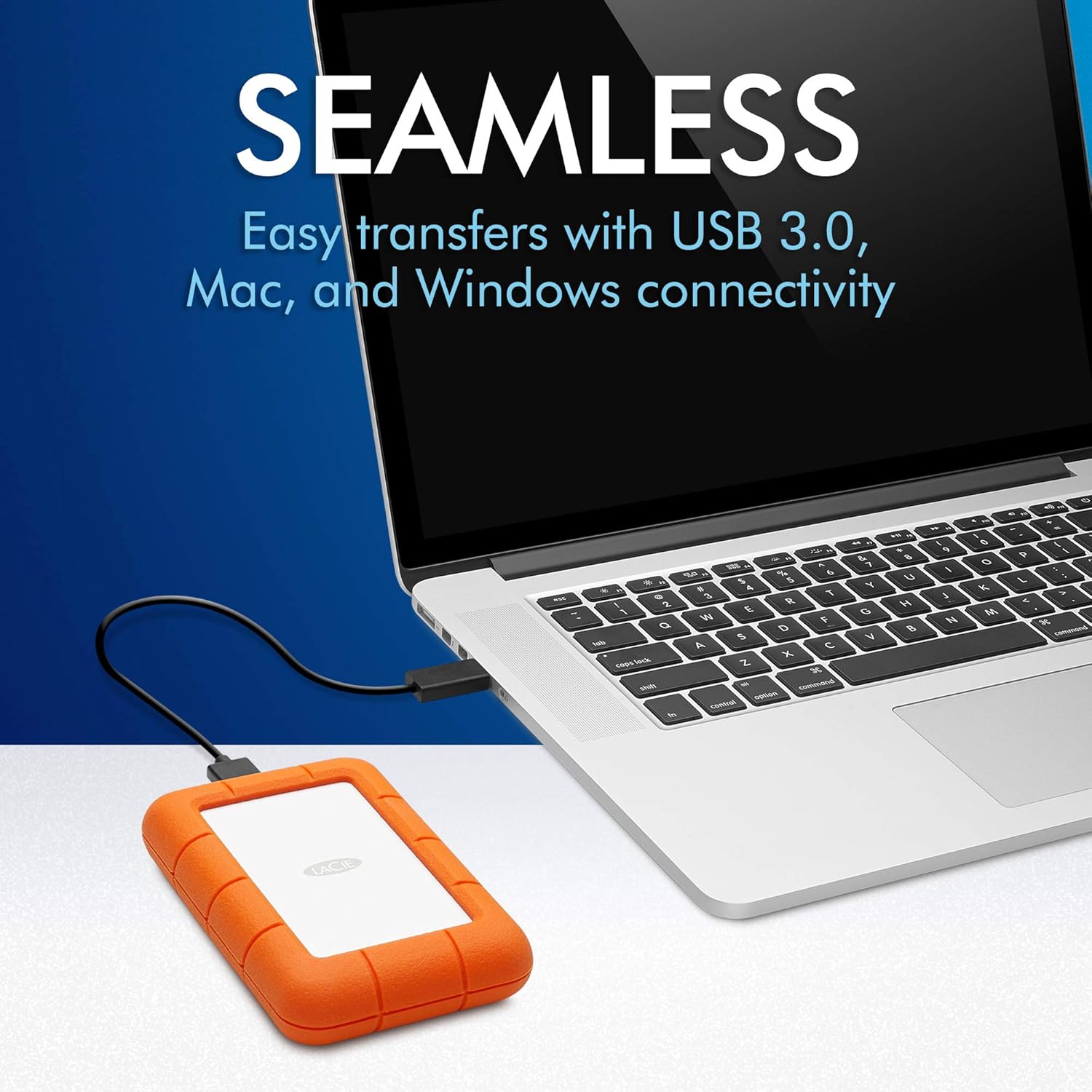 Portable External HDD 5TB, USB 3.0, Shock and Rain Resistant T395
