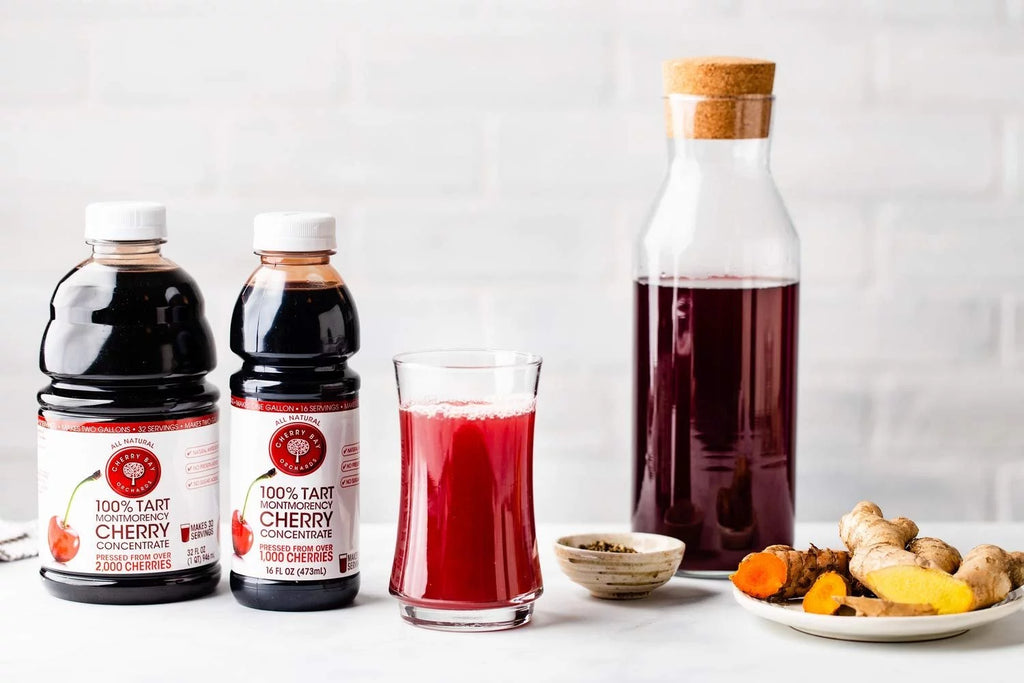 Tart Cherry Concentrate, Natural Sleep Support Juice, 32oz Bottle, Case of 2 D475863