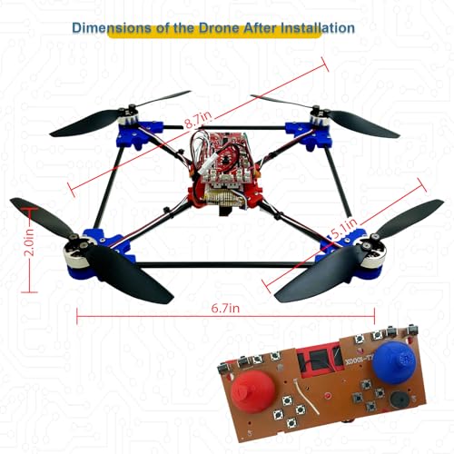 DIY Drone Kit with Brushless Motor and Dual Camera for STEM Learning T5944