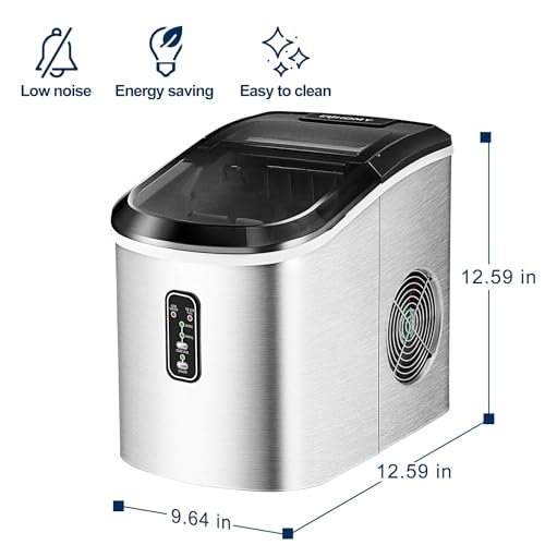 Nugget Ice Maker Countertop, 34lbs Per Day, Auto-Cleaning, Portable with Basket and Scoop Z503075