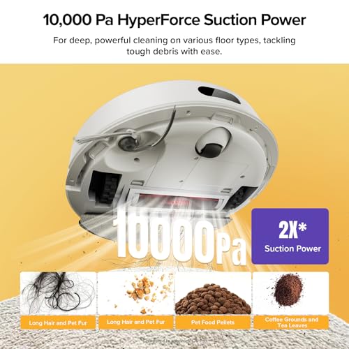 Robot Vacuum with Self-Empty Dock, 5500 Pa Suction, LiDAR Navigation S624100