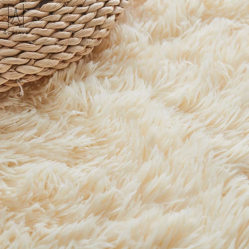 Large Fluffy Area Rug for Living Room Bedroom Home Decor, Beige P247315