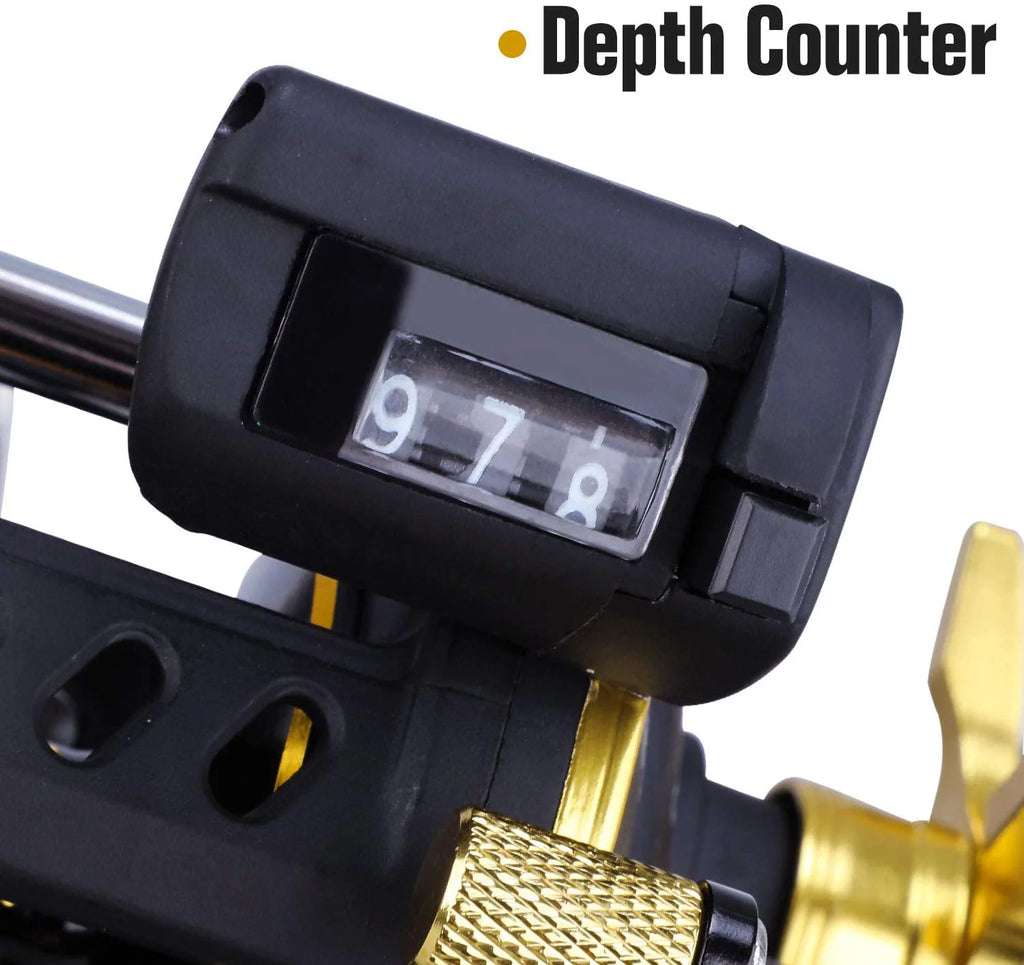 Line Counter Fishing Reel Level Wind Trolling P196198