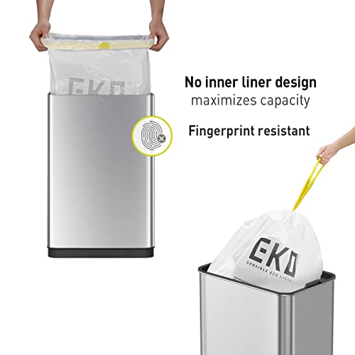 Touchless Motion Sensor Trash Can, 13.2 Gallon, Brushed Stainless Steel K748461