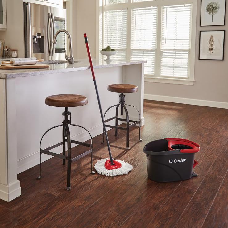 Microfiber Spin Mop and Bucket Cleaning System U86143