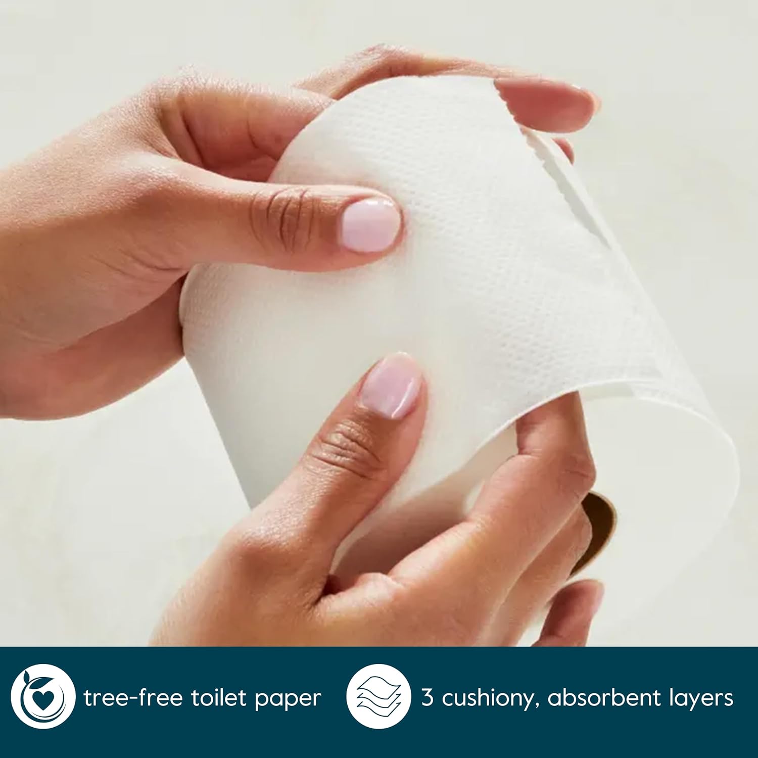Bamboo Toilet Paper 3 Ply, Septic Safe, Ultra Soft, 18 Rolls L411838