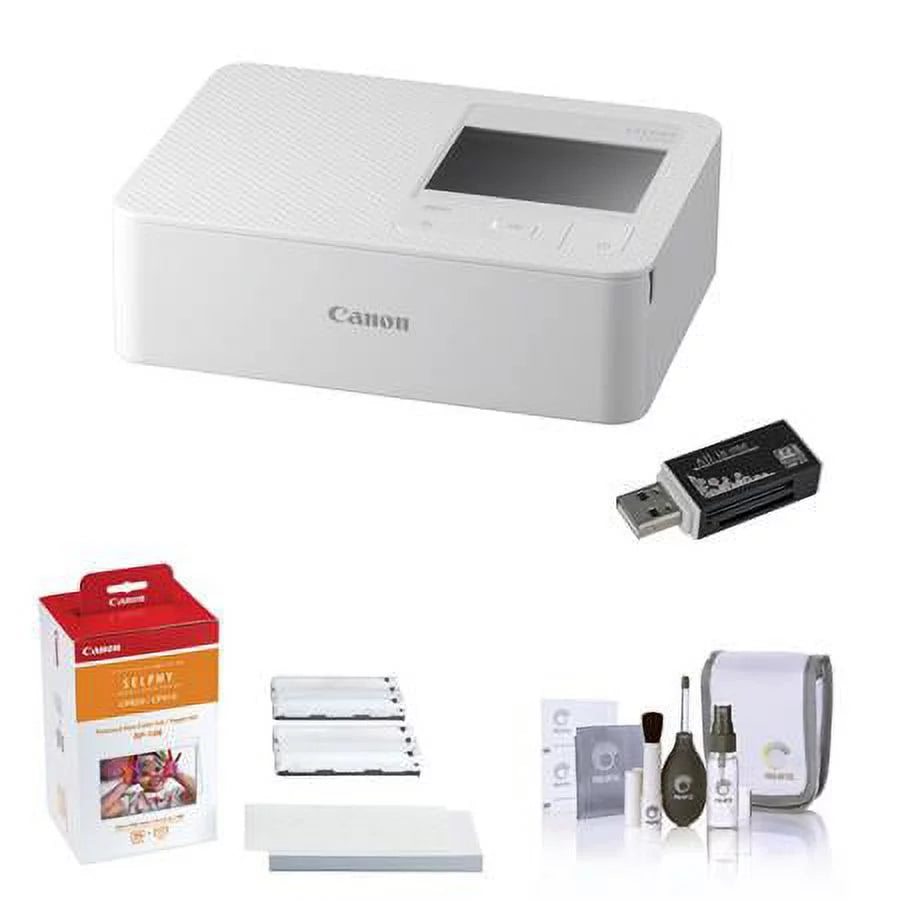Wireless Compact Photo Printer with Ink and Paper Set Q72860