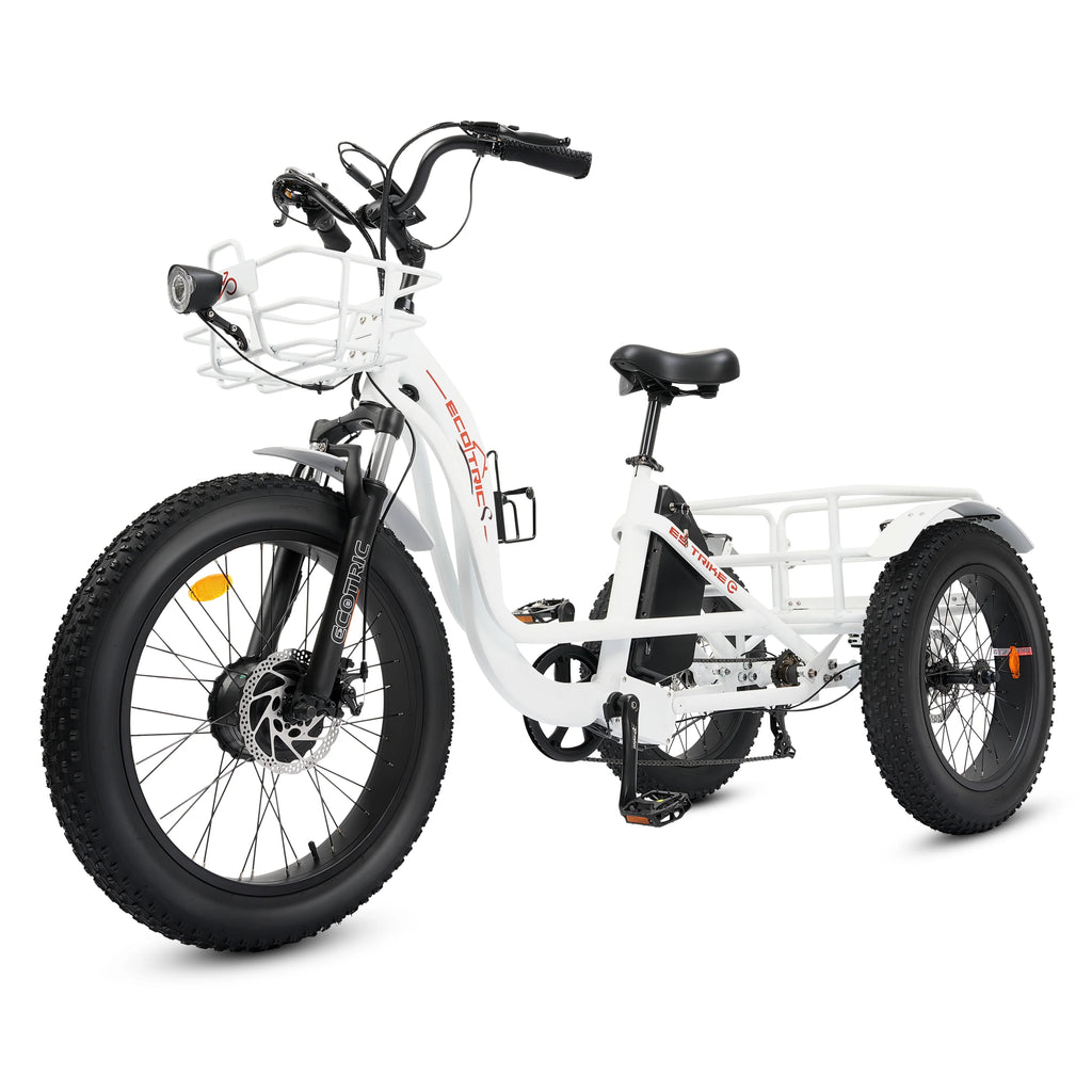 Electric Tricycle for Adults with Basket, 750W 48V, Step-Thru 3-Wheel S34565