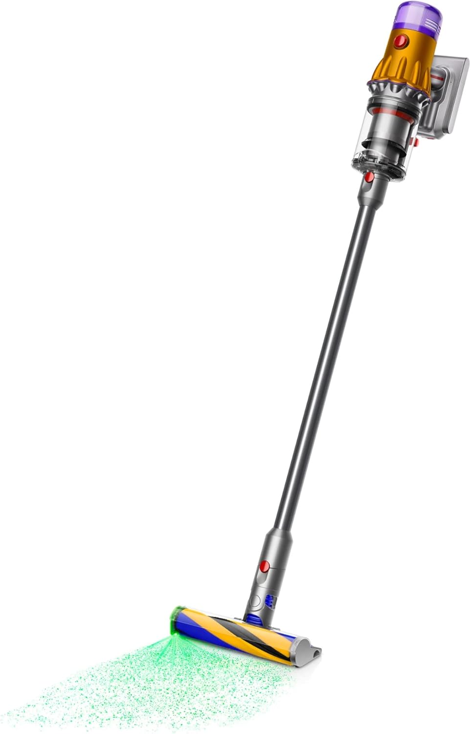 Dyson V12 Detect Slim Cordless Vacuum Cleaner,Yellow/Iron (Renewed), Large