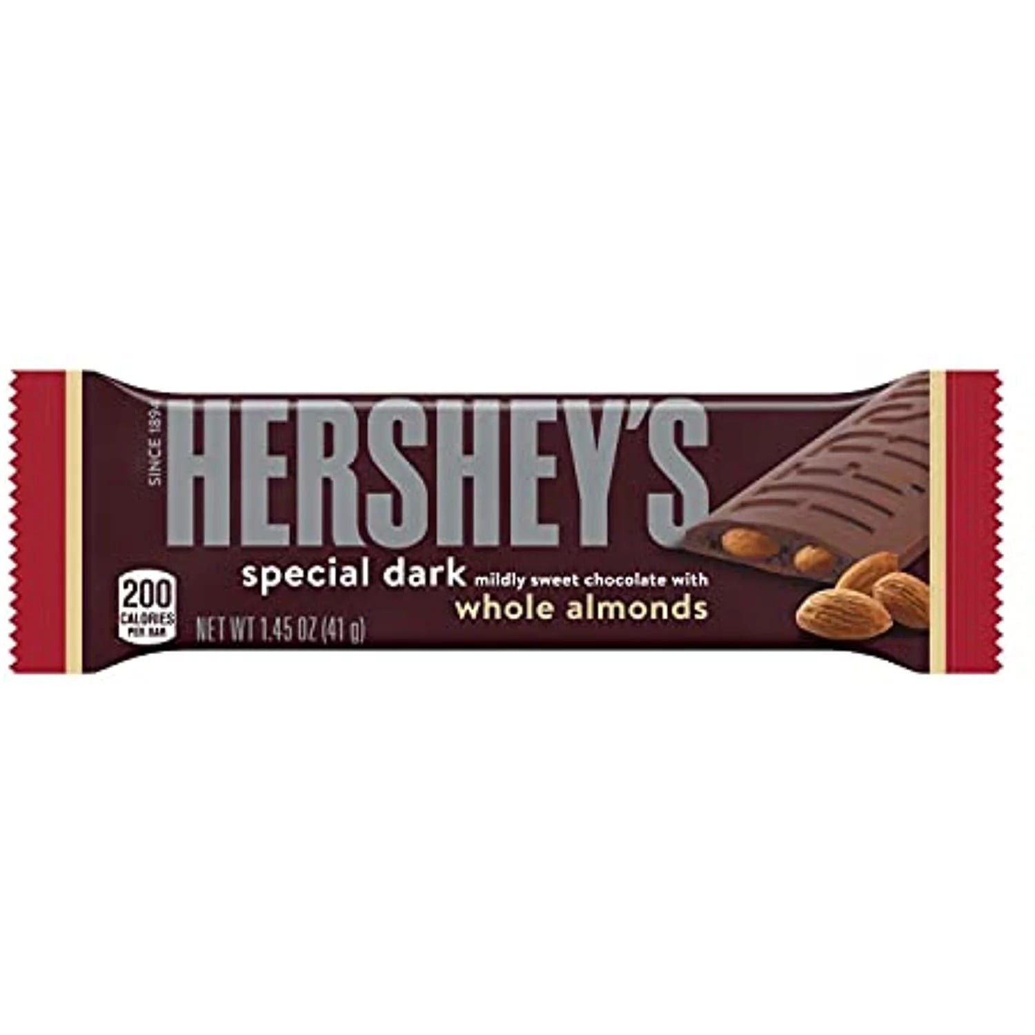 Dark Chocolate Candy Bar, Individually Wrapped, 1.45 oz I7085