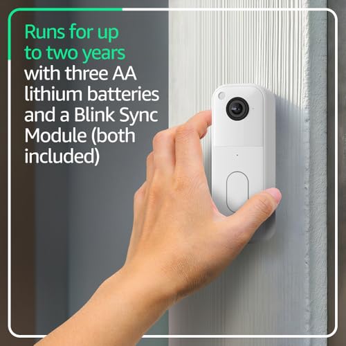 Video Doorbell with HD View, Two-Year Battery, and Sync Module M716