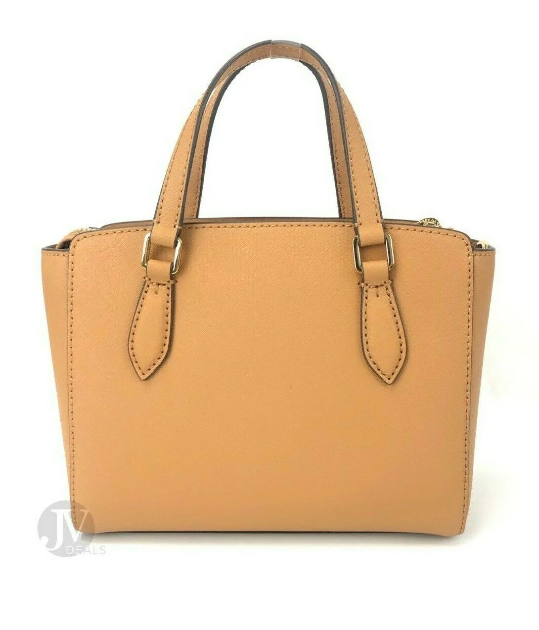 Women's Saffiano Leather Mini Top Zip Tote Handbag B9855