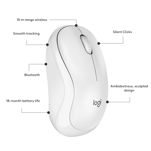 Wireless Mouse, 2.4GHz with USB Receiver, 12-Month Battery Life O87248