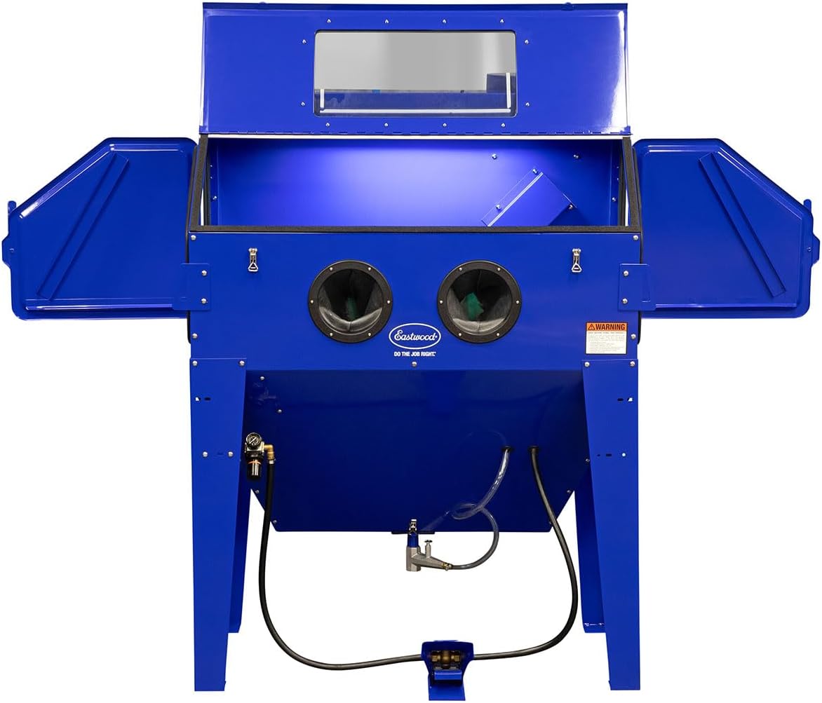 Sand Blasting Cabinet Kit for Paint Removal, Rust Removal, Metal Restoration F4706