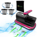 MHM Cordless Mattress Vacuum Cleaner - Bed Vacuum for Deep Cleaning - Vacuum Cleaner for Mattress Vacuum Bed (Brilliant Red)