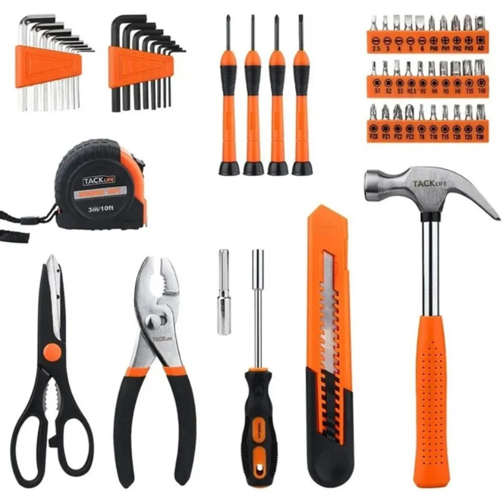 57-Piece Household Tool Set with Storage Case Q696