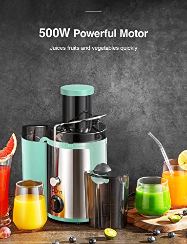 Juicer Machine, 800W Centrifugal Extractor with Wide Mouth Feed Chute, Stainless Steel, BPA-free V753