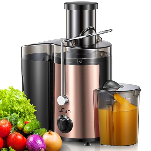Juicer Machine, 800W Centrifugal Extractor with Wide Mouth Feed Chute, Stainless Steel, BPA-free V753