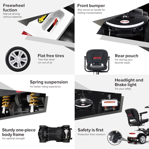 Compact 4-Wheel Mobility Scooter for Seniors and Adults I17996