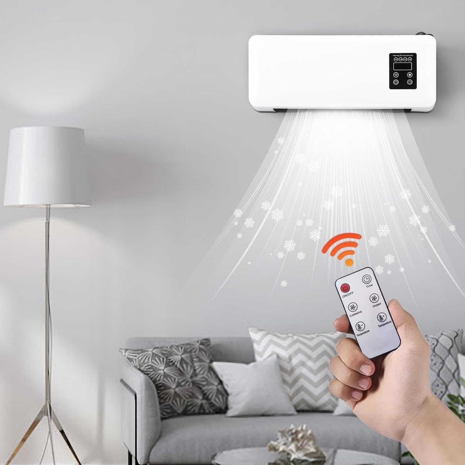 Ductless Mini Split AC/Heating System, Wall Mounted with Remote Control T1938