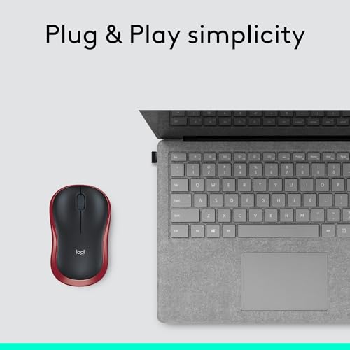 Wireless Mouse, 2.4GHz with USB Receiver, 12-Month Battery Life O87248