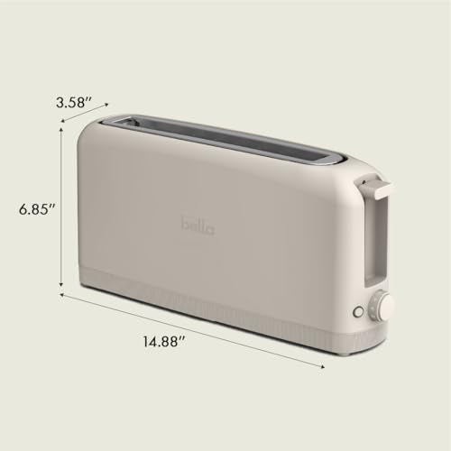 2 Slice Slim Toaster with 6 Shade Control, Reheat & Cancel, Removable Crumb Tray E366018