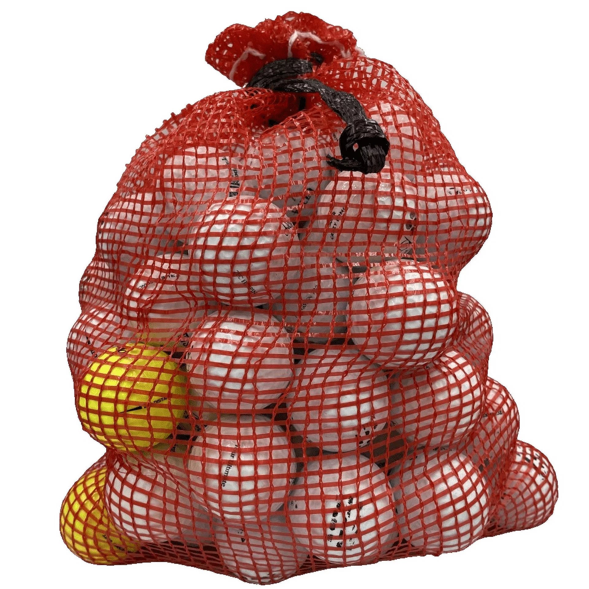 72 Pack Recycled Golf Balls with Mesh Bag B478580