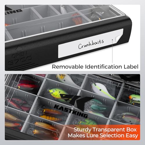 Waterproof Tackle Box with Removable Dividers, 3600 and 3700 Trays F840225
