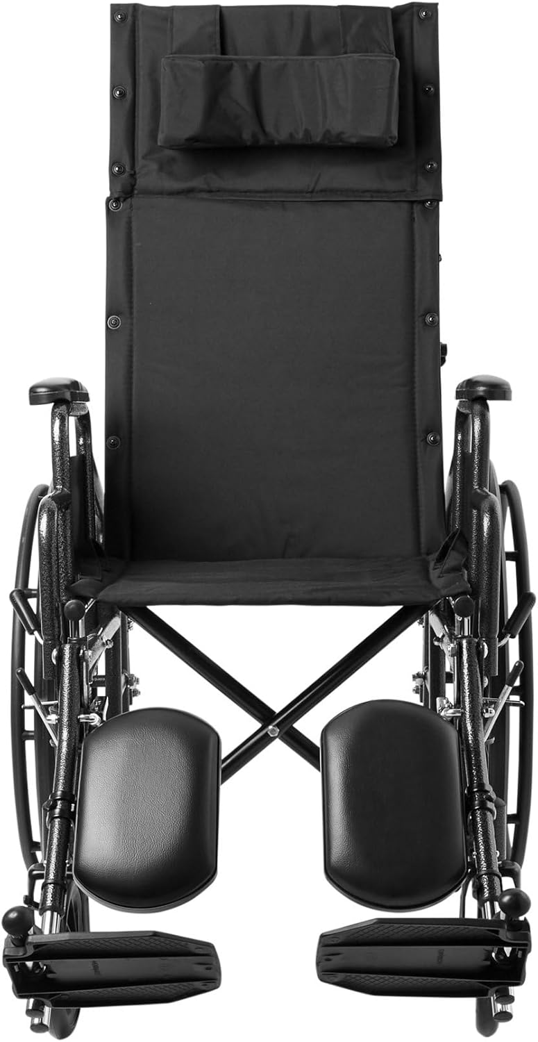 Reclining Wheelchair with Detachable Desk Arms, 18" Seat Width, 300 lbs Capacity B343