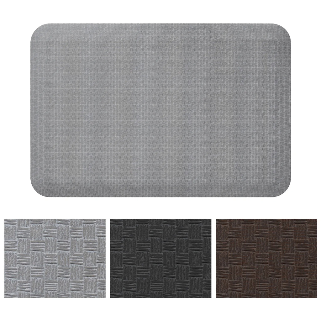 Flatweave Kitchen Floor Mat, Light Gray, 20" x 30" H533965