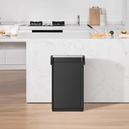 Touchless Motion Sensor Trash Can, 13.2 Gallon, Brushed Stainless Steel K748461