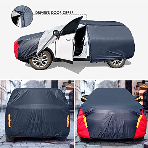 Waterproof All Weather Car Cover for Sedan, 6 Layers Outdoor Protection E560688