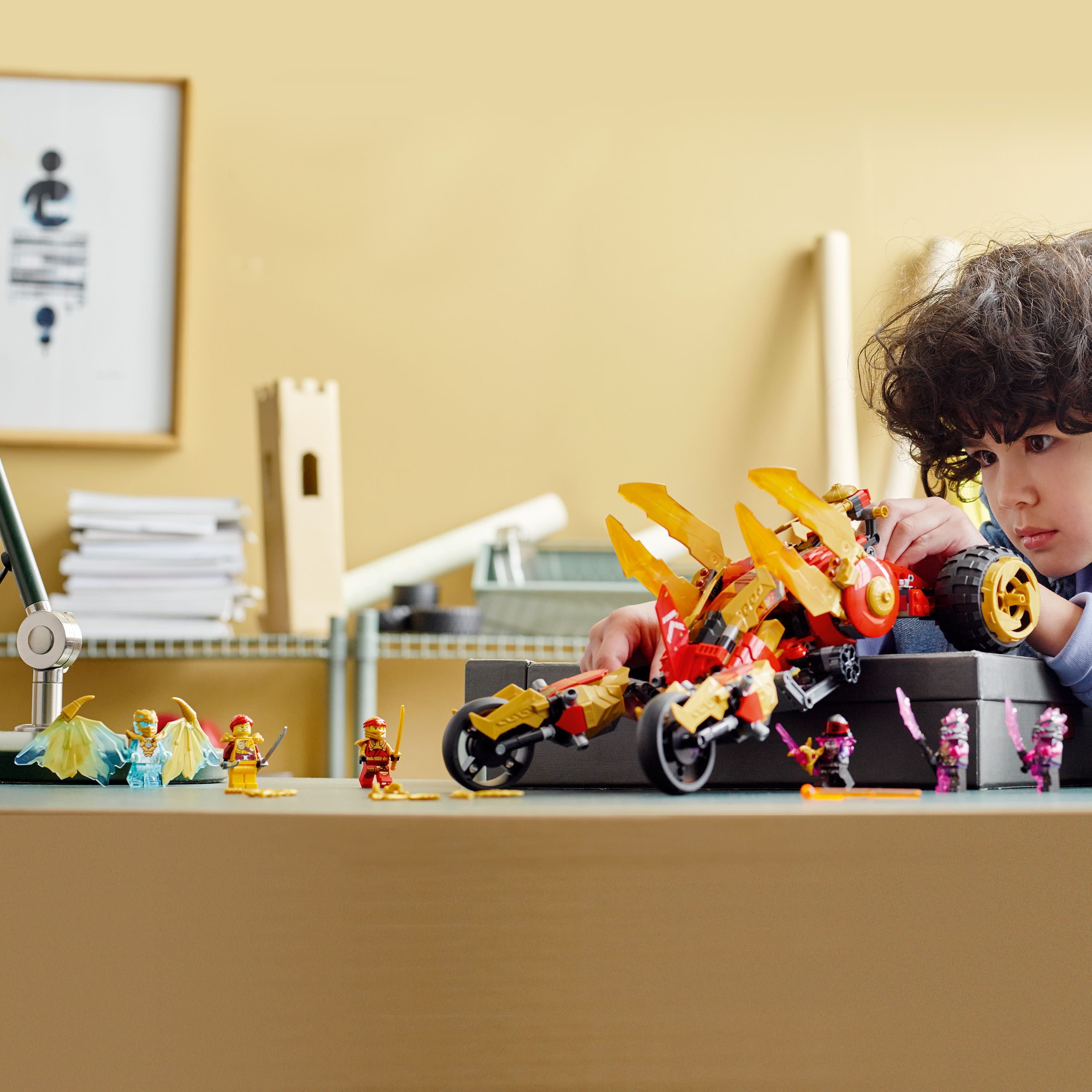 Kai’s Golden Dragon Raider Multi-Terrain Car Toy Building Set for Kids Ages 8 Plus F28206