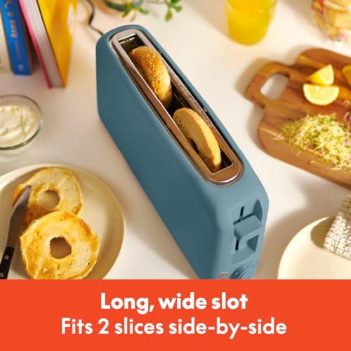 2 Slice Slim Toaster with 6 Shade Control, Reheat & Cancel, Removable Crumb Tray E366018